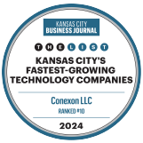 Kansas City Business Journal - Fastest-Growing Technology Companies award Ranked #10 2024