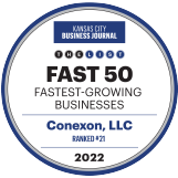 Kansas City Business Journal - Fast 50 Fastest Growing Area Business award Ranked #21 2022