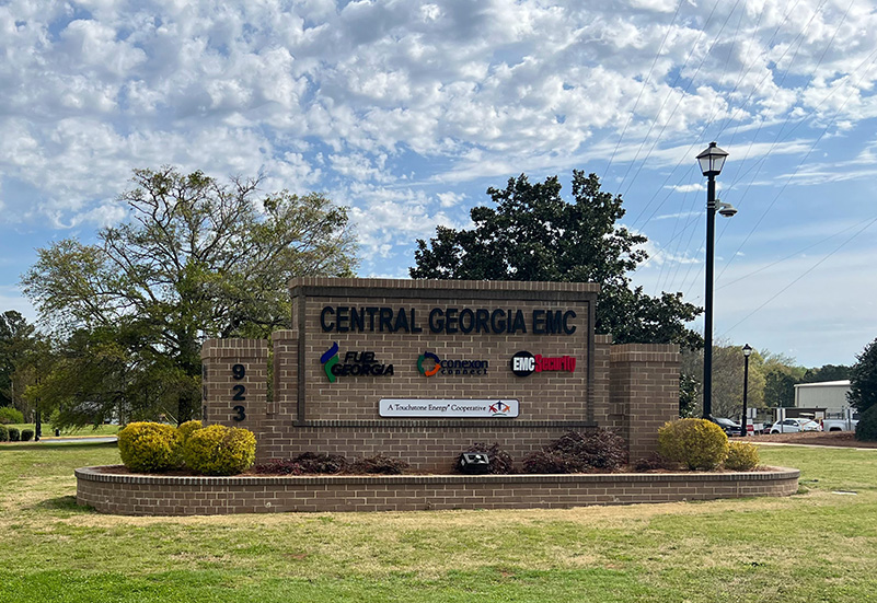 Central Georgia EMC company sign.